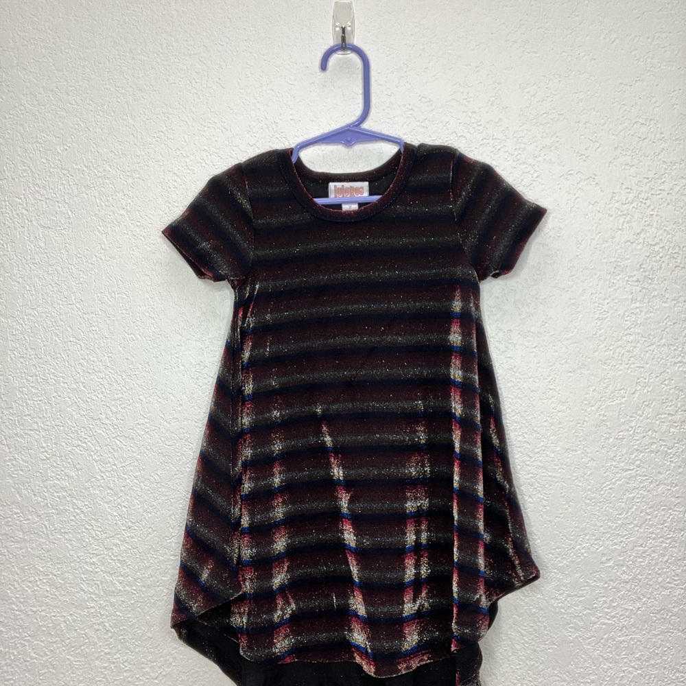 Striped Short Sleeve Dress